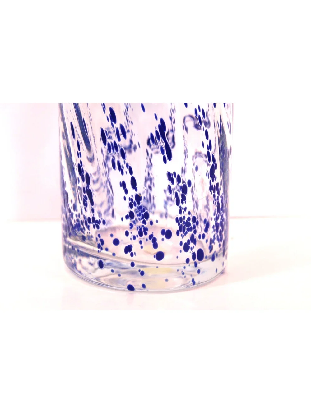 MCM Snowflake Twisted Vase Dalian Glass China 11x8